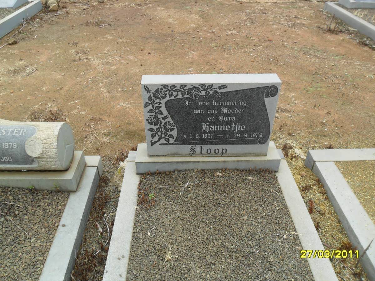 STOOP Hannetjie 1897-1979