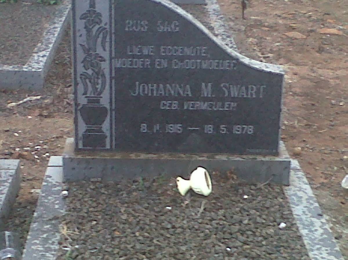 SWART Johanna M. nee VERMEULEN 1915-1978