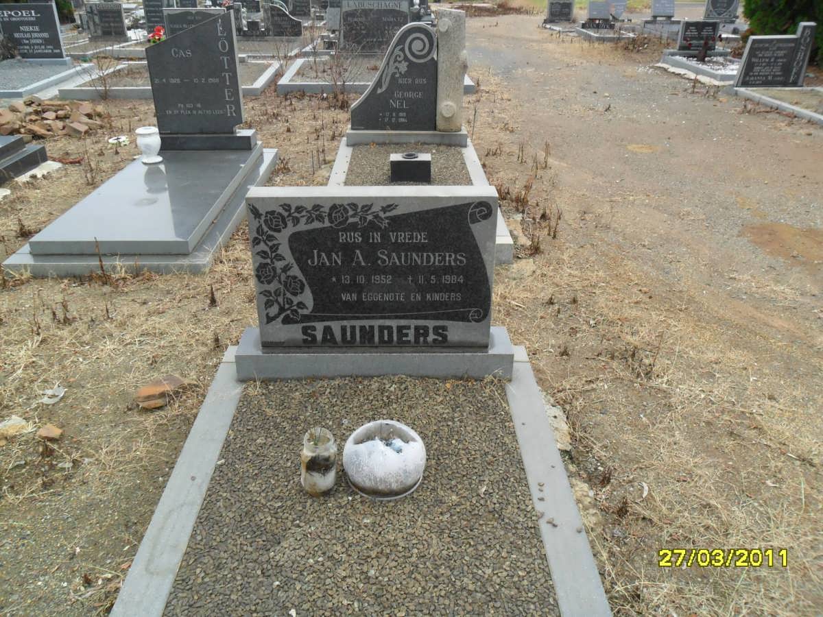 SAUNDERS Jan J. 1952-1984