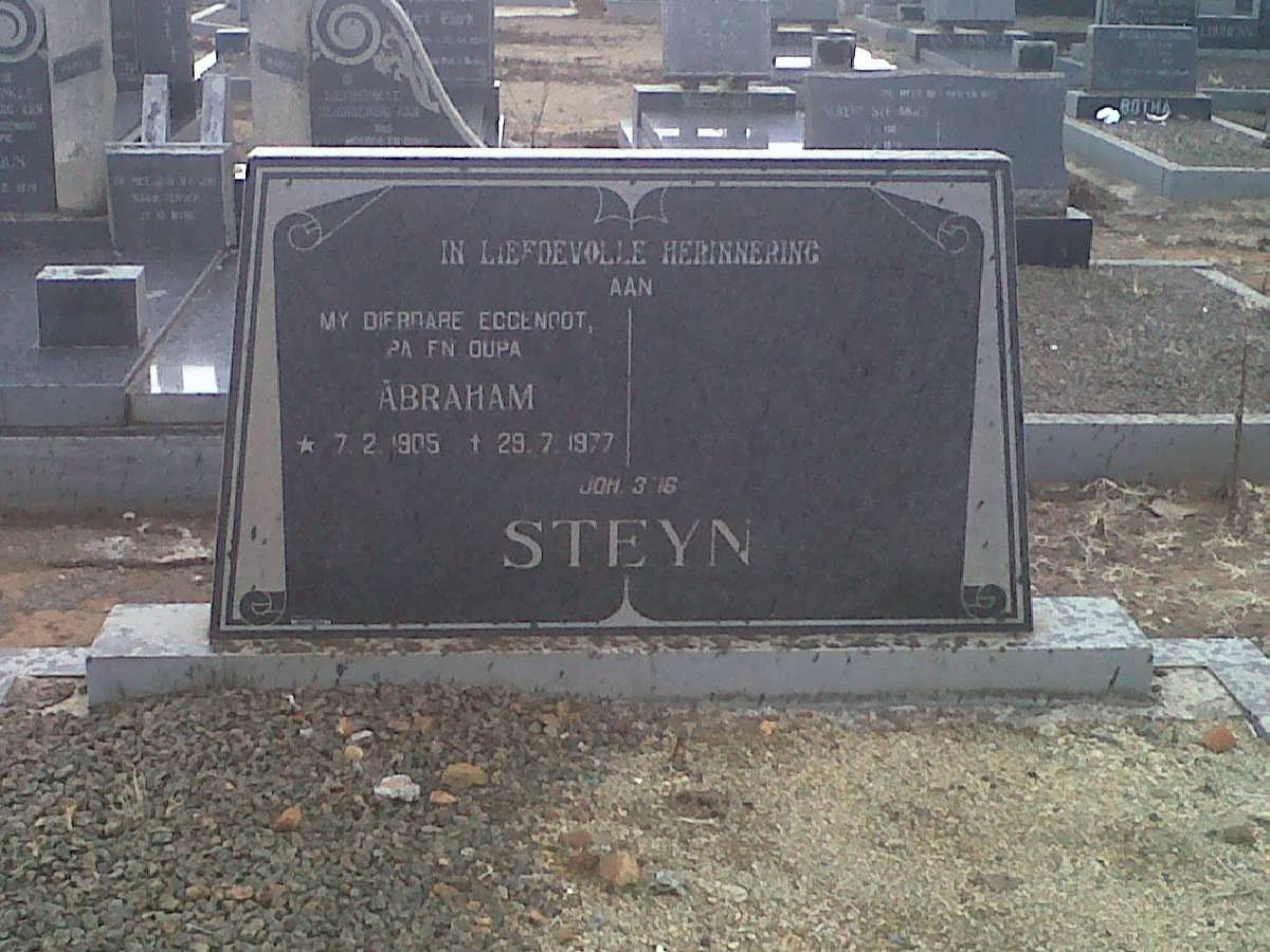 STEYN Abraham 1905-1977