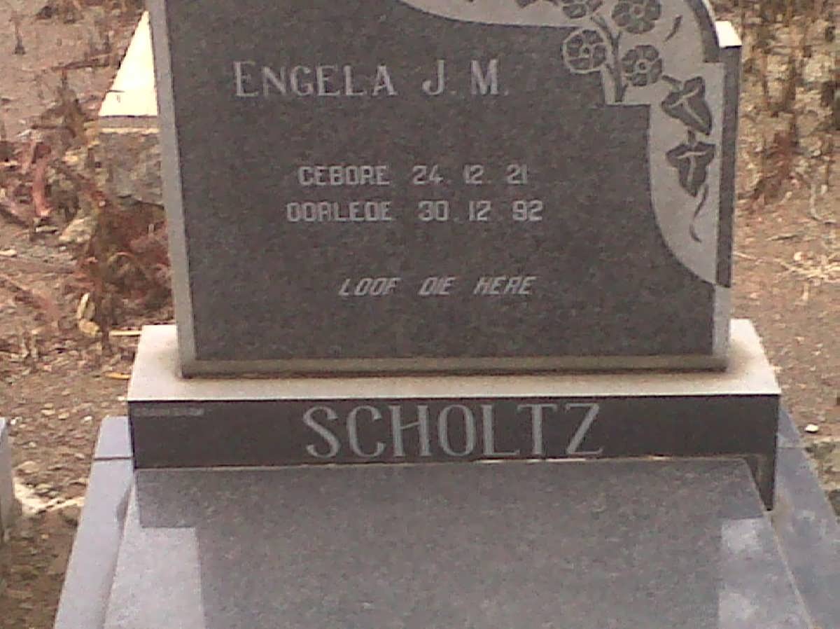 SCHOLTZ Engela J.M. 1921-1992