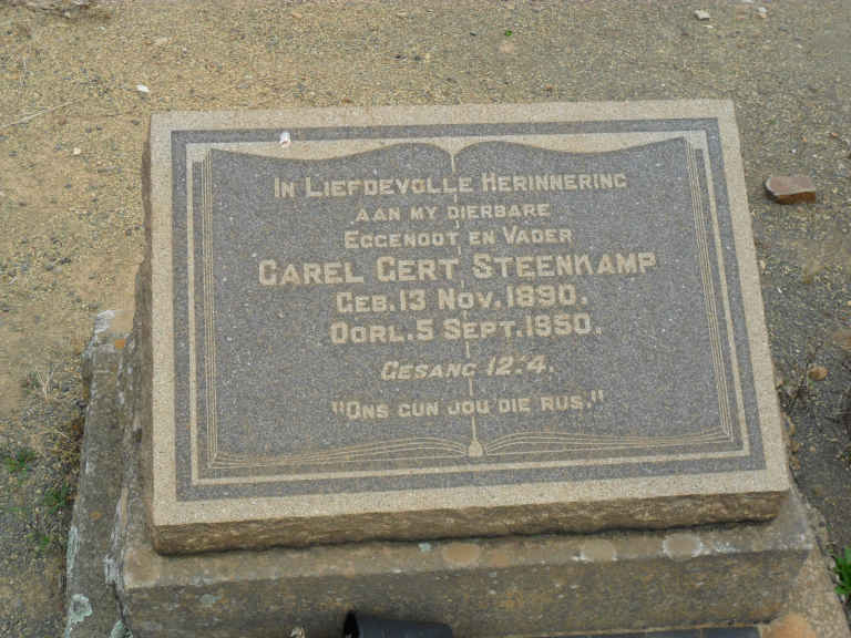 STEENKAMP Carel Gert 1890-1950