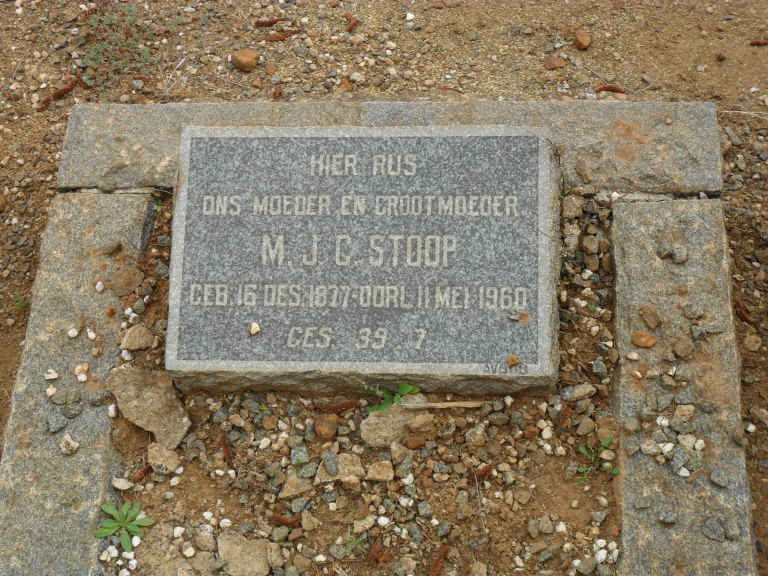 STOOP M.J.G. 1877-1960