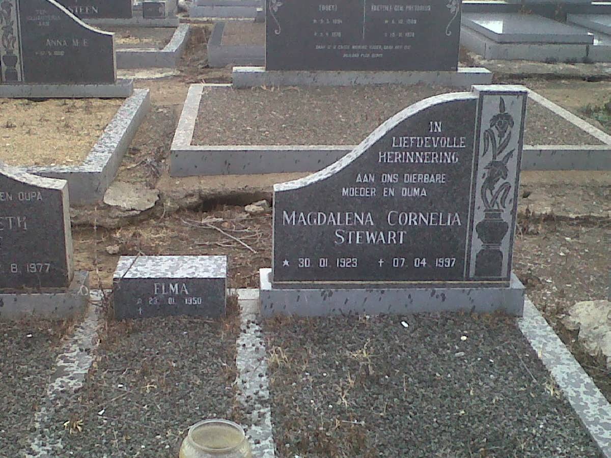 STEWART ?lma 1950- :: STEWART Magdalena Cornelia 1923-1997