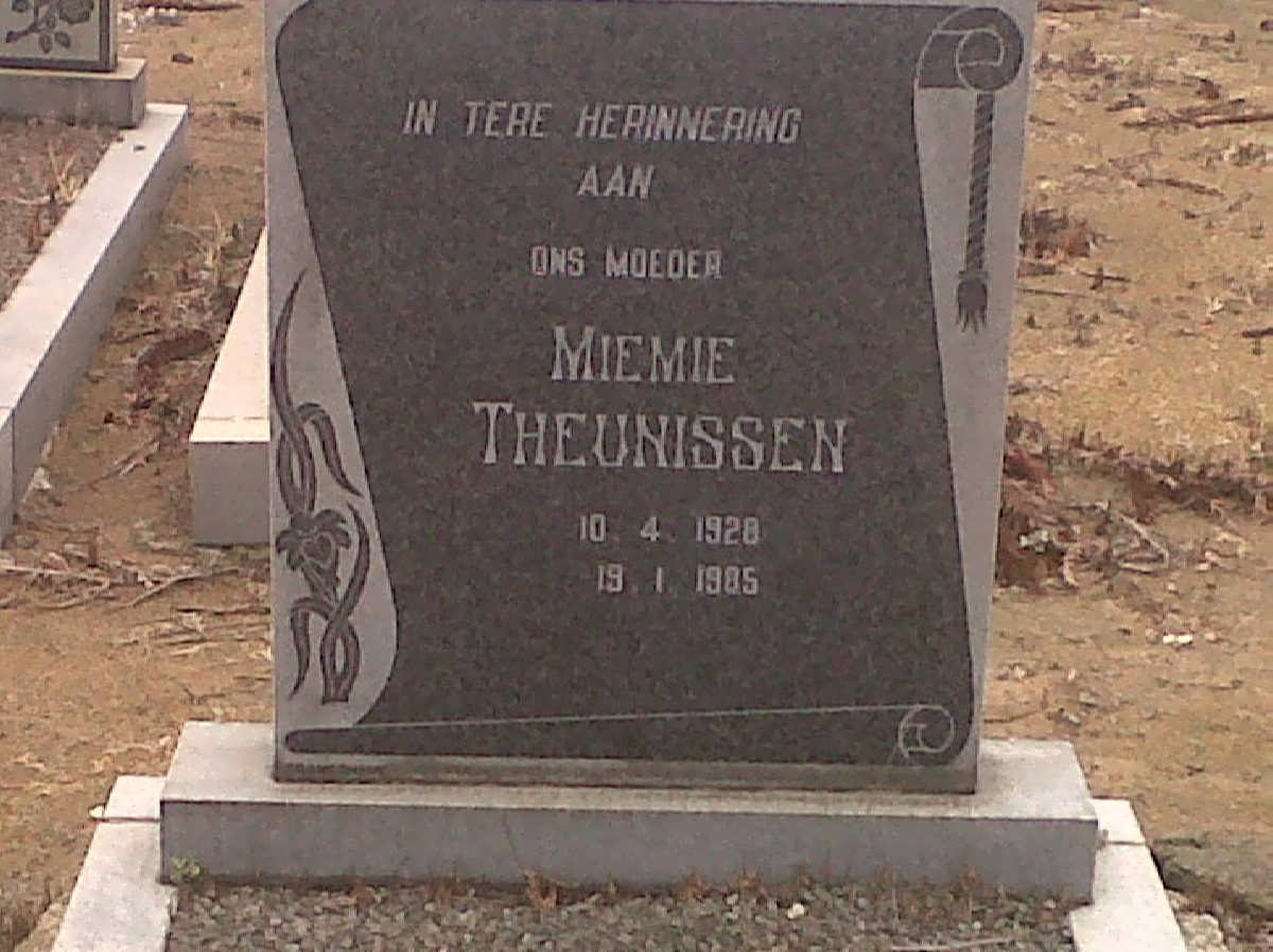 THEUNISSEN Miemie 1928-1985