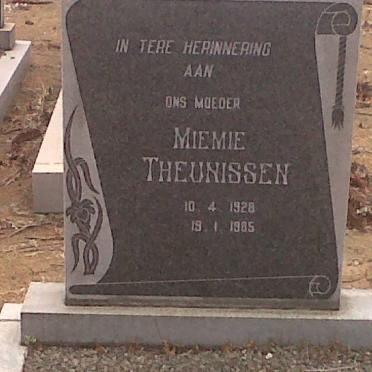 THEUNISSEN Miemie 1928-1985