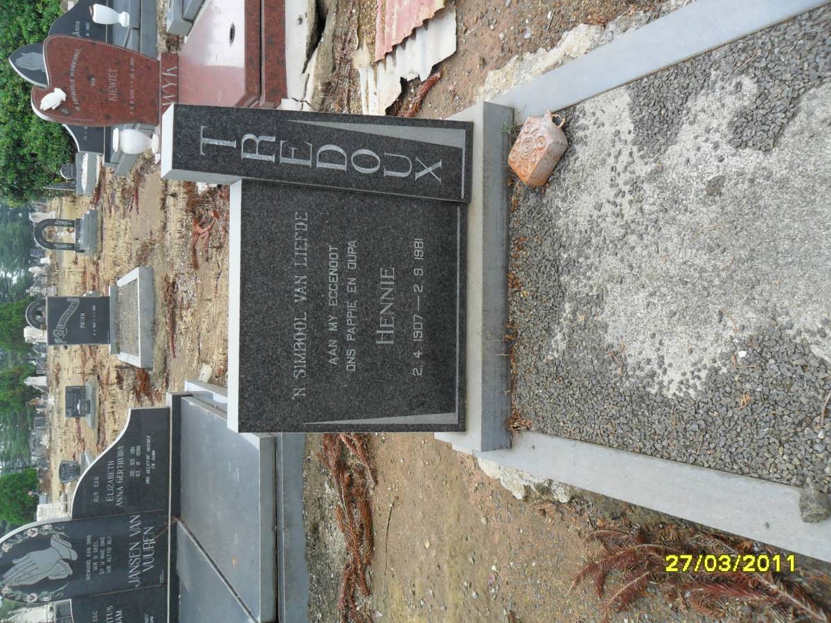 TREDOUX Hennie 1907-1981