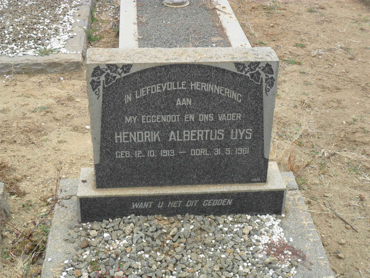 UYS Hendrik Albertus 1913-1961