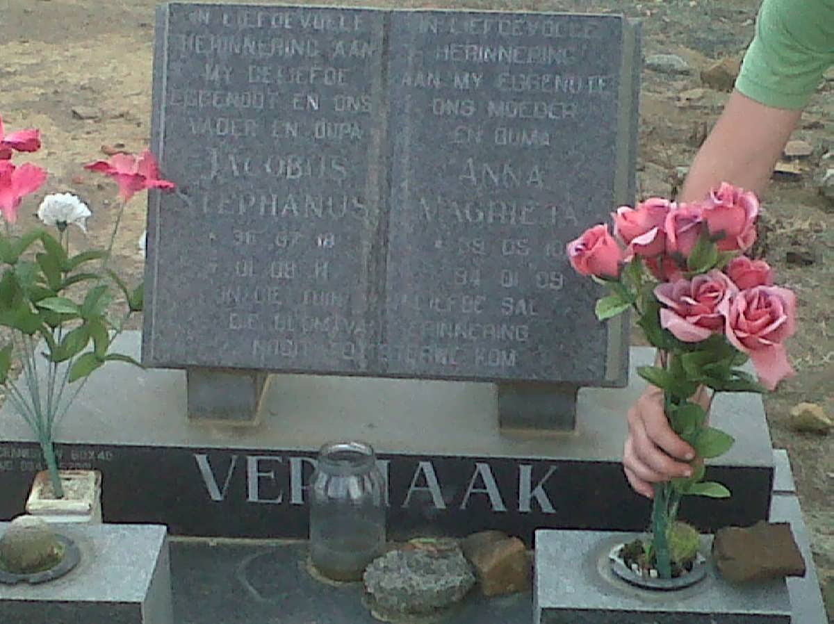 VERMAAK Jacobus Stephanus 1936-2001 &amp; Anna Magrieta 1939-1994