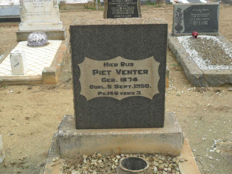 VENTER Piet 1874-1950