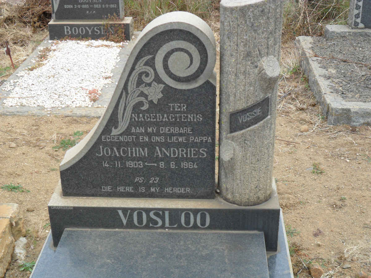 VOSLOO Joachim Andries 1903-1964