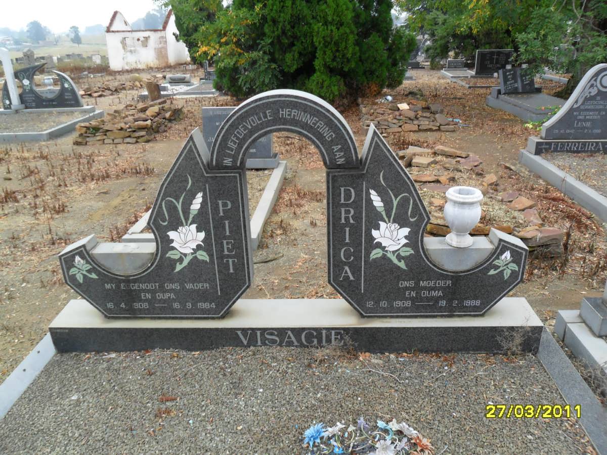 VISAGIE Piet 1908-1984 &amp; Drica 1908-1988