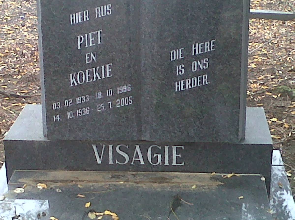 VISAGIE Piet 1933-1996 &amp; Koekie 1936-2005
