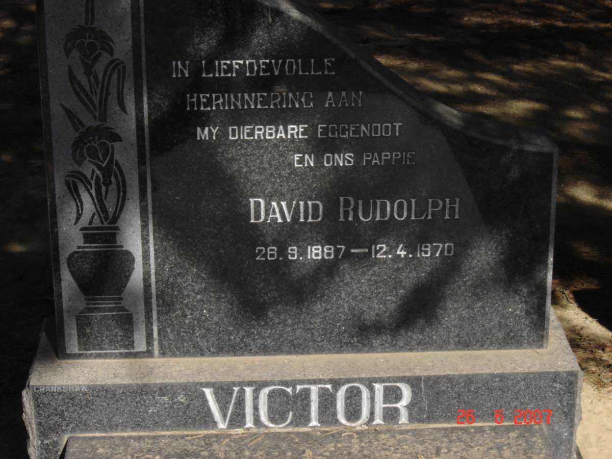 VICTOR David Rudolph 1887-1970