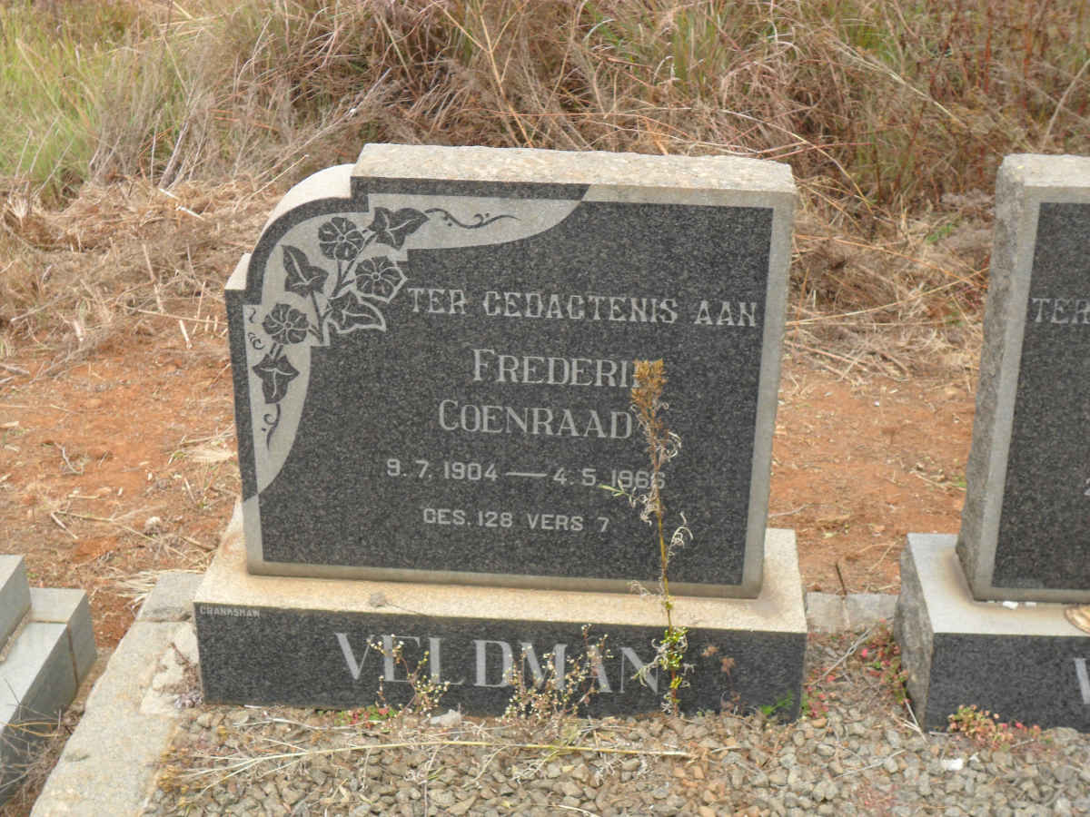 VELDMAN Frederik Coenraad 1904-1966