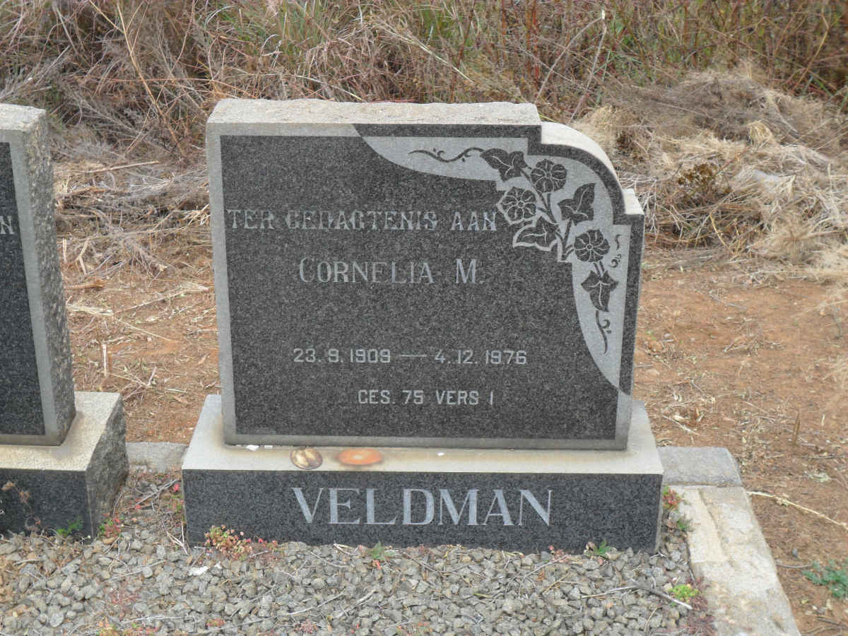 VELDMAN Cornelia M. 1909-1976
