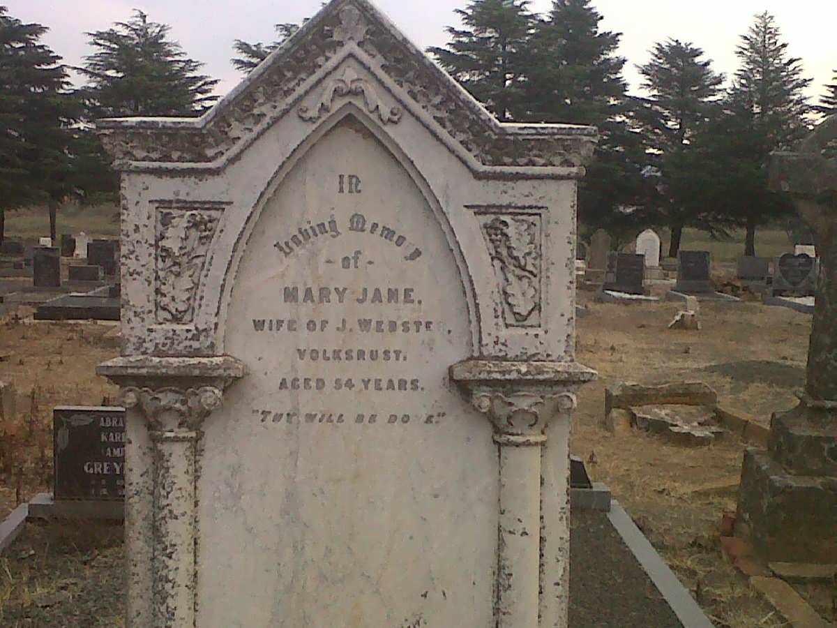 WEBSTER Mary Jane
