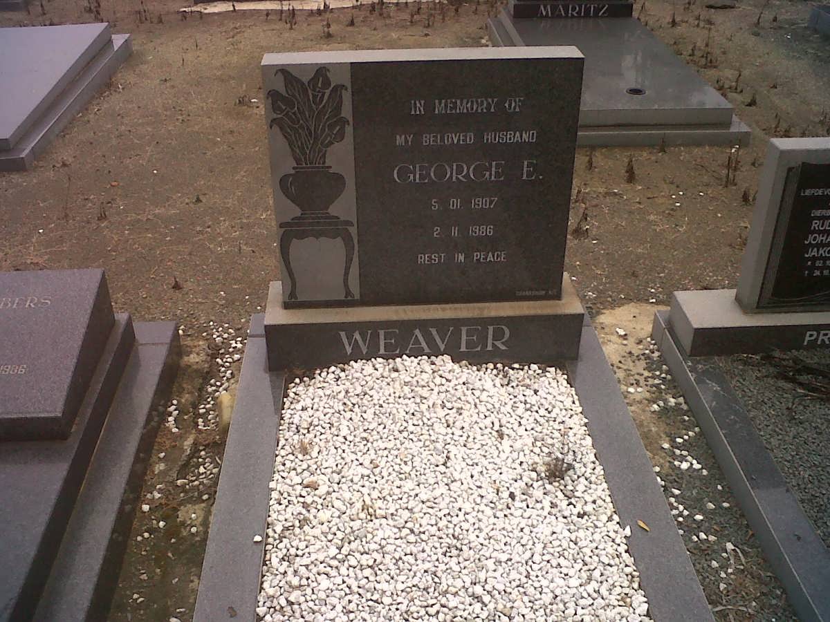 WEAVER George E. 1907-1986
