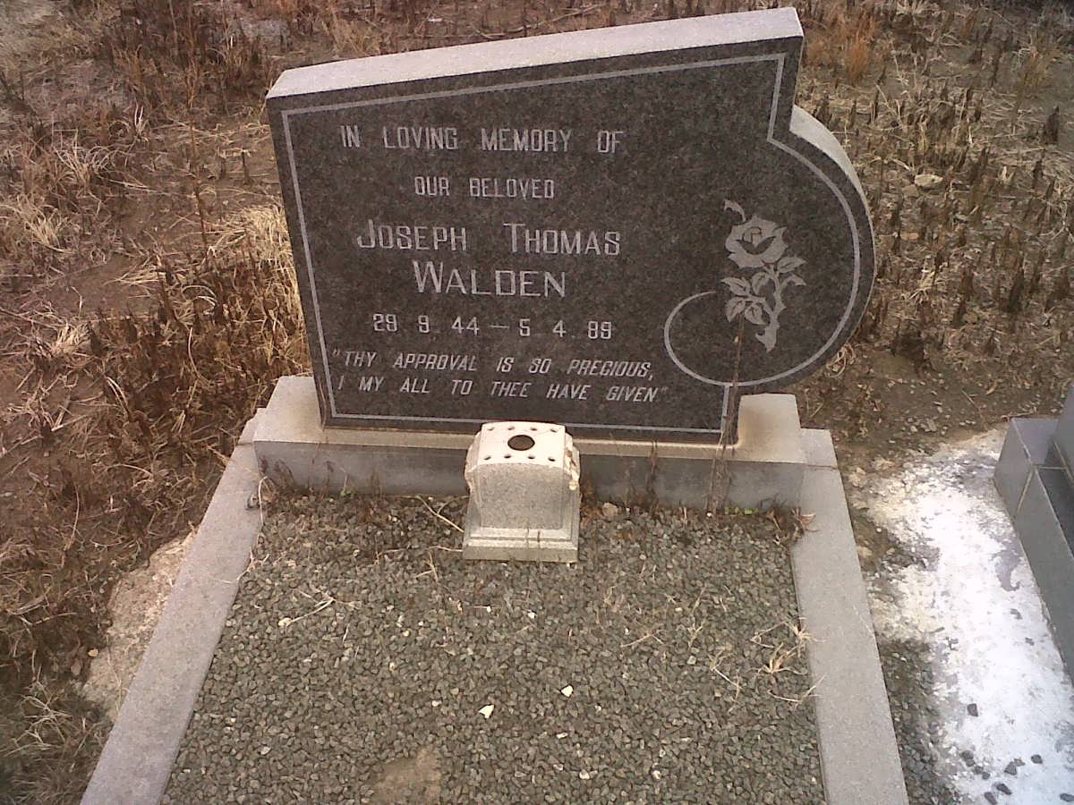 WALDEN Joseph Thomas 1944-1989