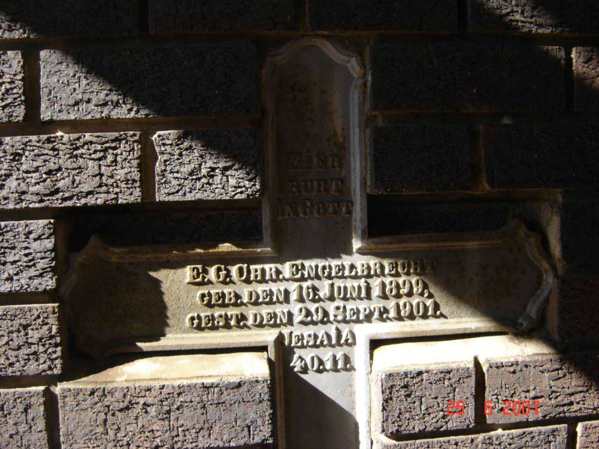 ENGELBRECHT E.G. Chr. 1899-1901