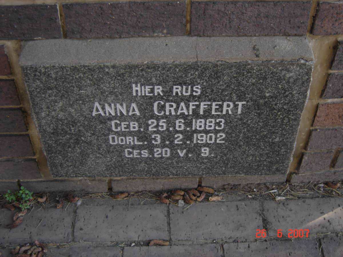 CRAFFERT Anna 1883-1902