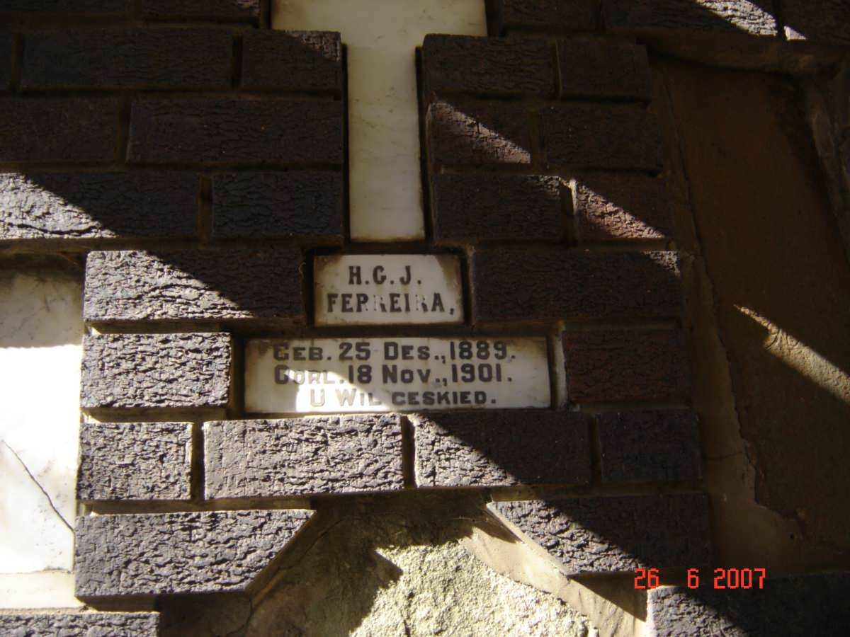 FERREIRA H.G.J. 1889-1901