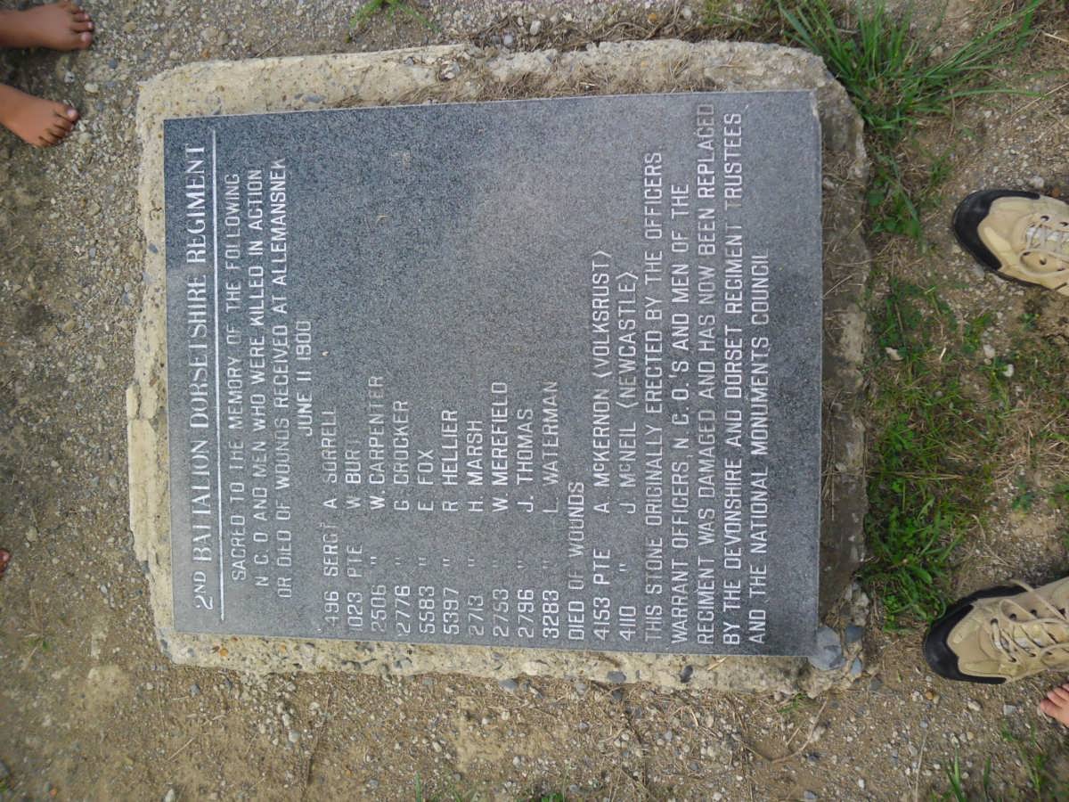 05. 2nd Dorsetshire Regiment Killed in Action -1900