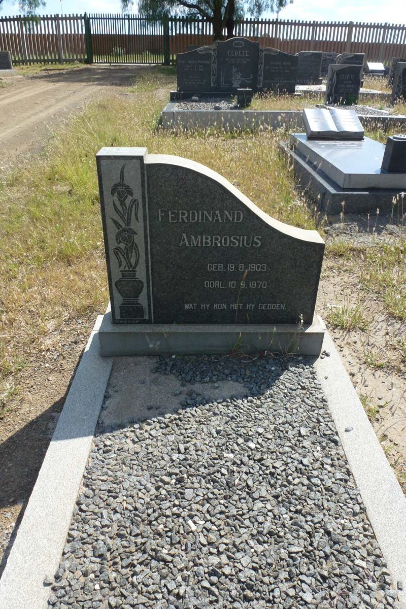 AMBROSIUS Ferdinand 1903-1970