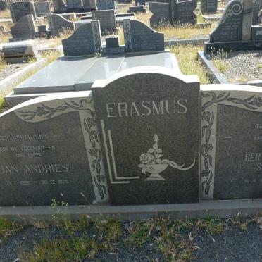 ERASMUS Jan Andries 1906-1975 & Gertruida Anna Susanna 1914-1997