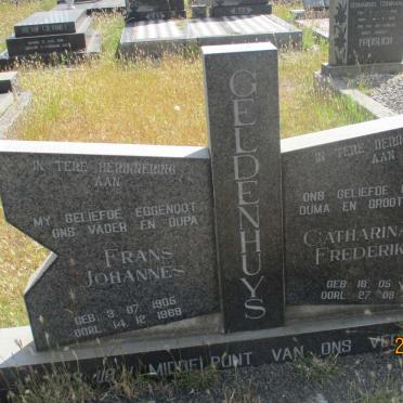 GELDENHUYS Frans Johannes 1905-1969 & Catharina Frederika 1907-1990