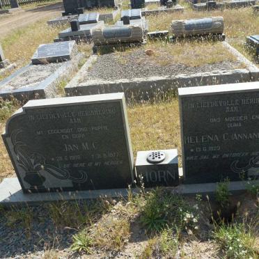 HORN Jan M.C. 1908-1977 & Helena C. ANNANDALE 1923-