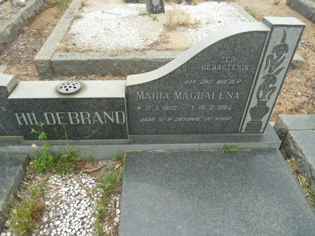 HILDEBRAND Louis 1883-1975 &amp; Maria Magdalena 1892-1984