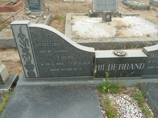 HILDEBRAND Louis 1883-1975 &amp; Maria Magdalena 1892-1984