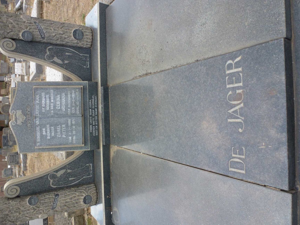 JAGER Carel Pieter, de 1885-1971 &amp; Gesina Johanna BADENHORST 1894-1956