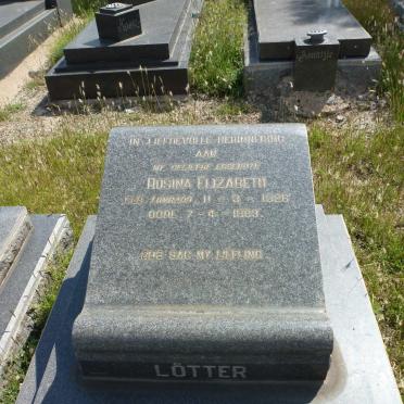 LOTTER Rosina Elizabeth nee LOMBARD 1926-1963
