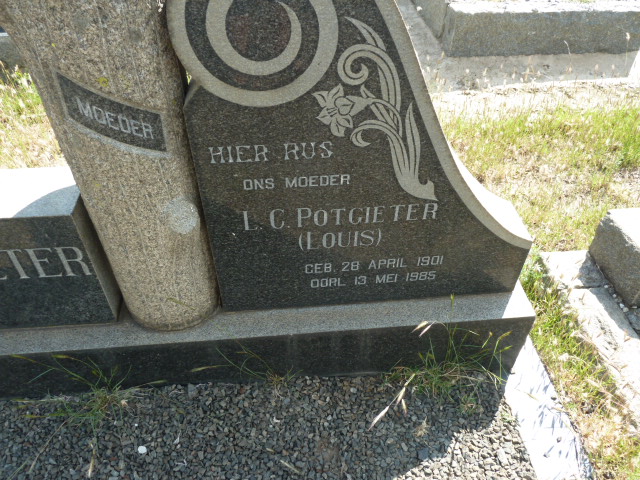 POTGIETER M.P.J. 1896-1965 &amp; L.C. 1901-1985