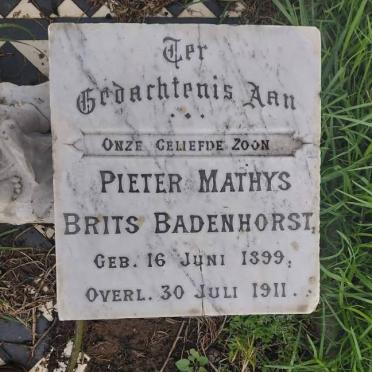 BADENHORST Pieter Mathys Brits 1899-1911_2