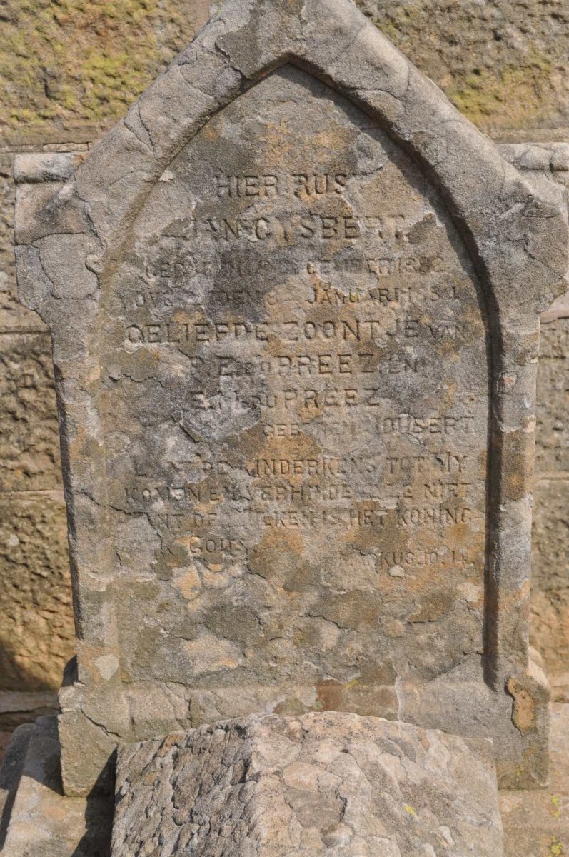 PREEZ Jan Gysbert, du 1882-1884