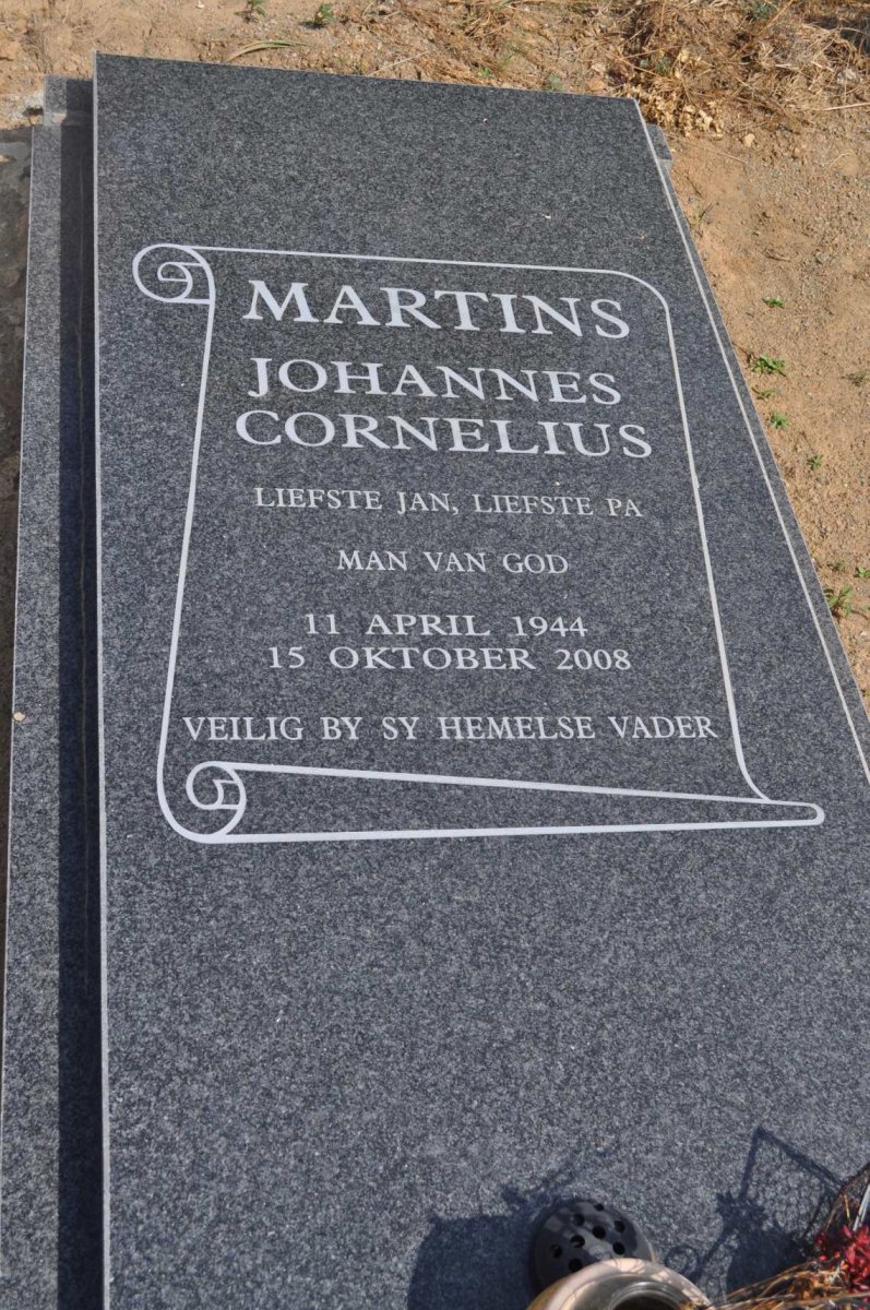 MARTINS Johannes Cornelius 1944-2008