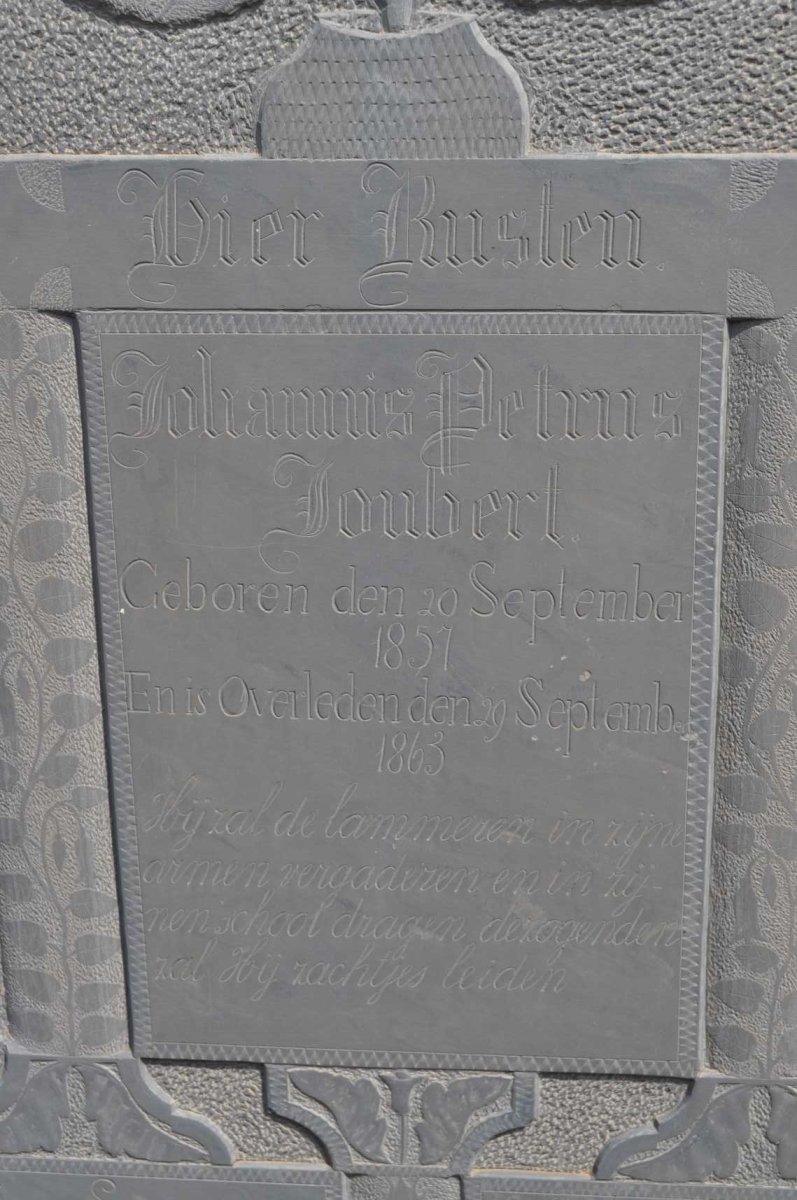 JOUBERT Johannes Petrus 1857-1863