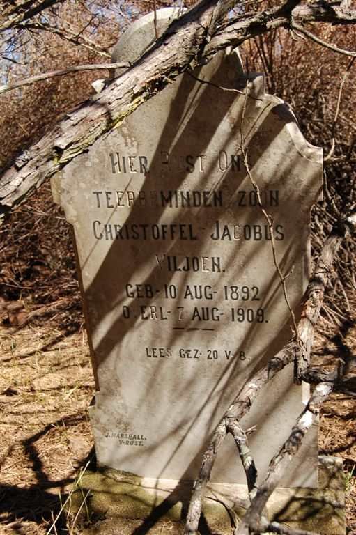 VILJOEN Christoffel Jacobus 1892-1909