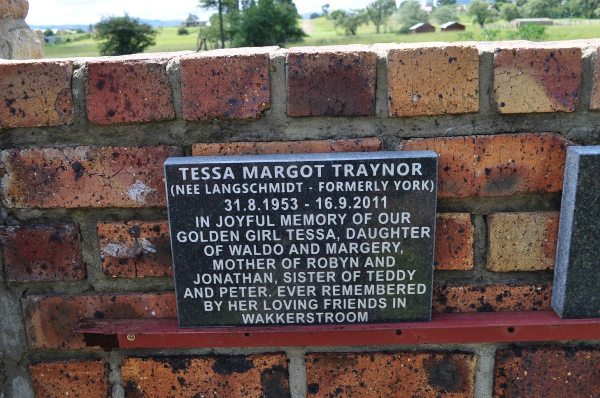 TRAYNOR Tessa Margot formerly YORK nee LANGSCHMIDT 1953-2011