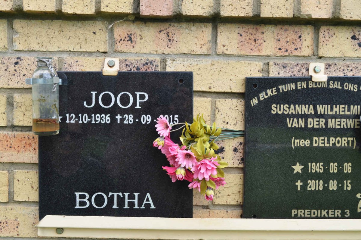 BOTHA Joop 1936-2015