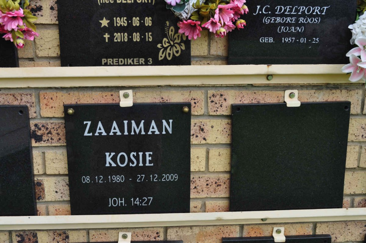 ZAAIMAN Kosie 1980-2009
