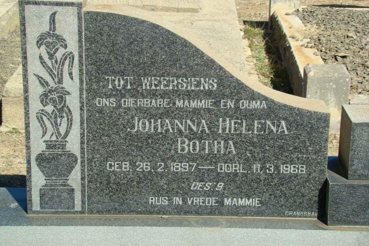 BOTHA Johanna Helena 1897-1968