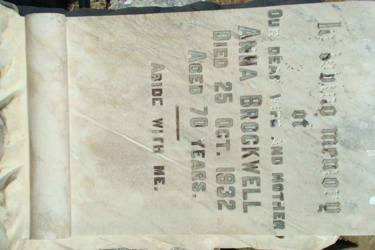BROCKWELL Anna -1932