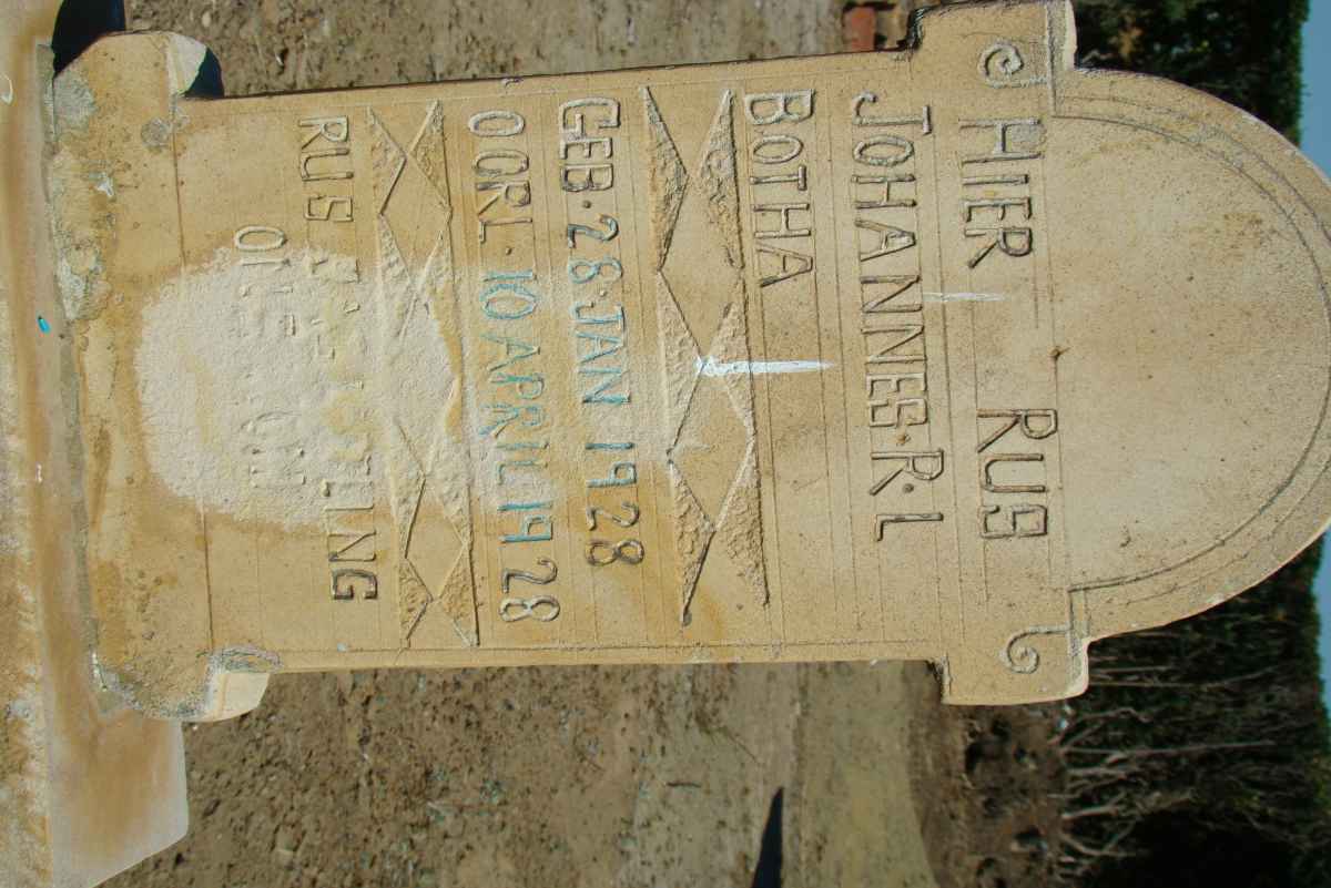 BOTHA Johannes R.L. 1928-1928