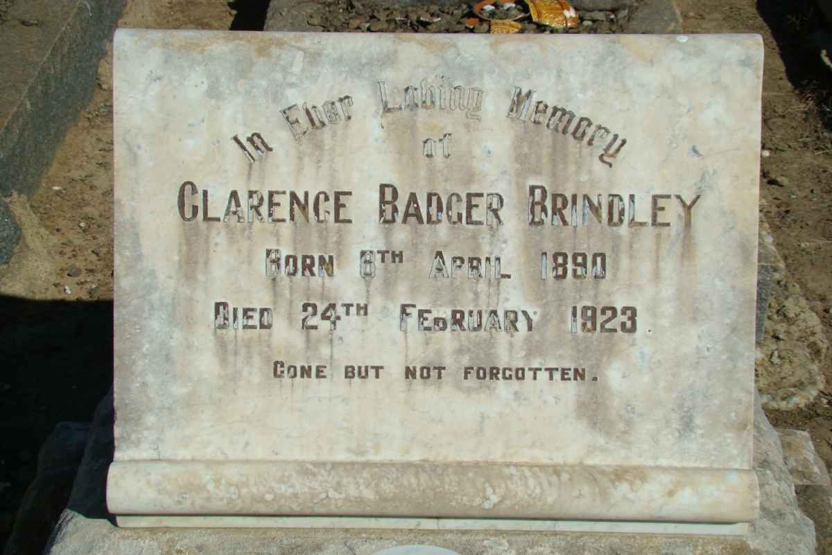 BRINDLEY Clarence Badger 1890-1923