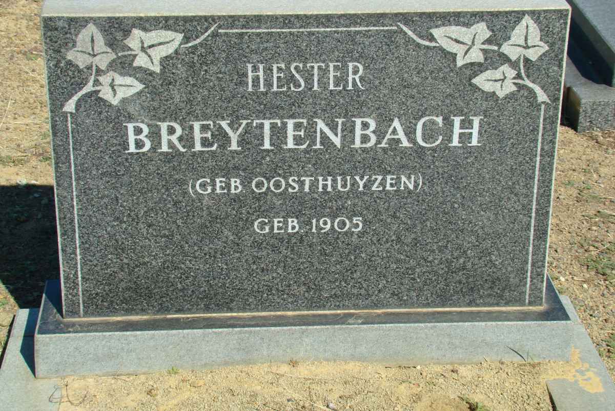 BREYTENBACH Hester nee OOSTHUYZEN 1905-