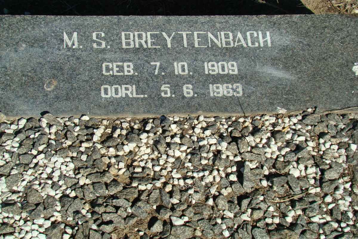 BREYTENBACH M.S. 1909-1963